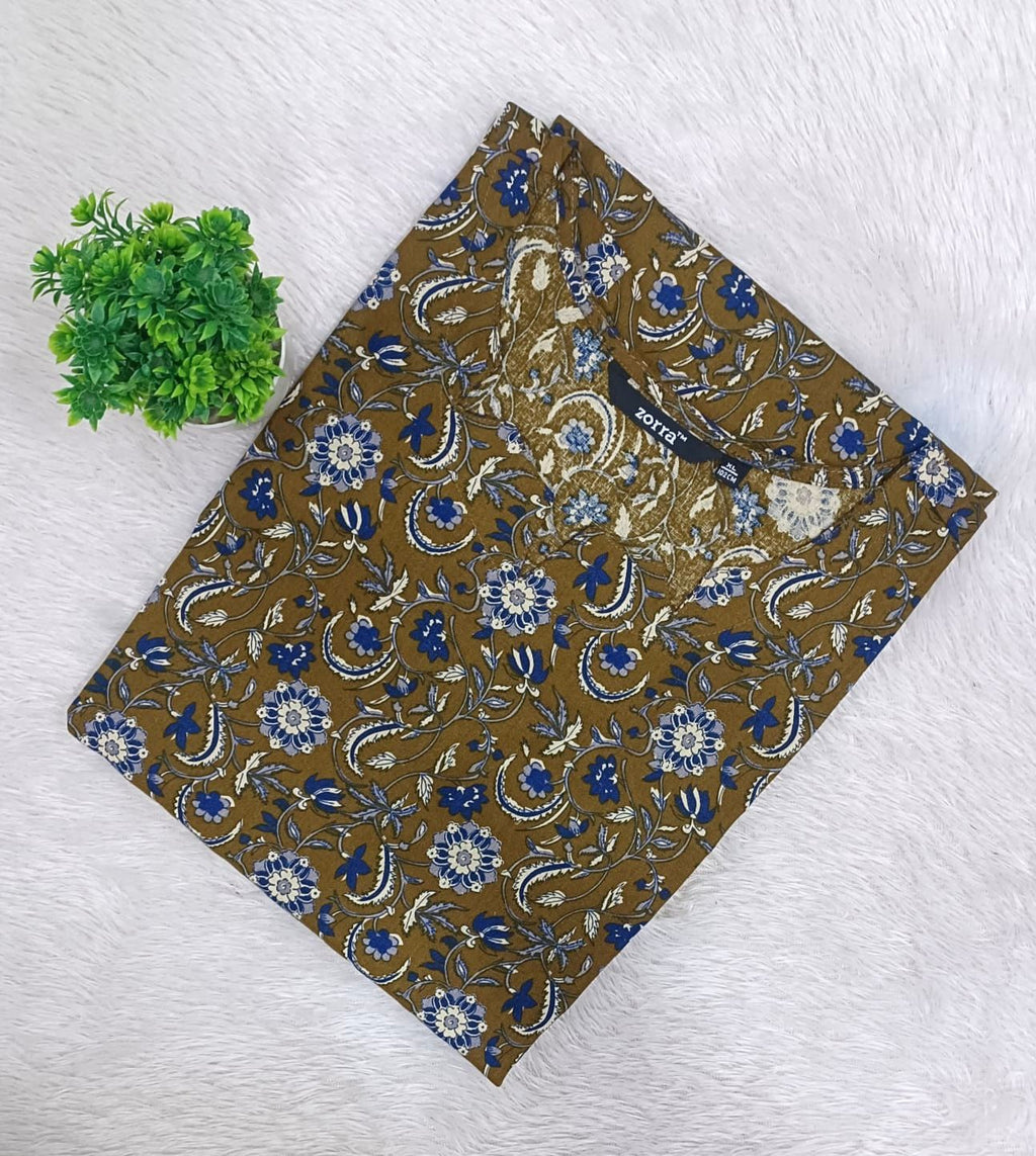 kalamkari side open Kurtis