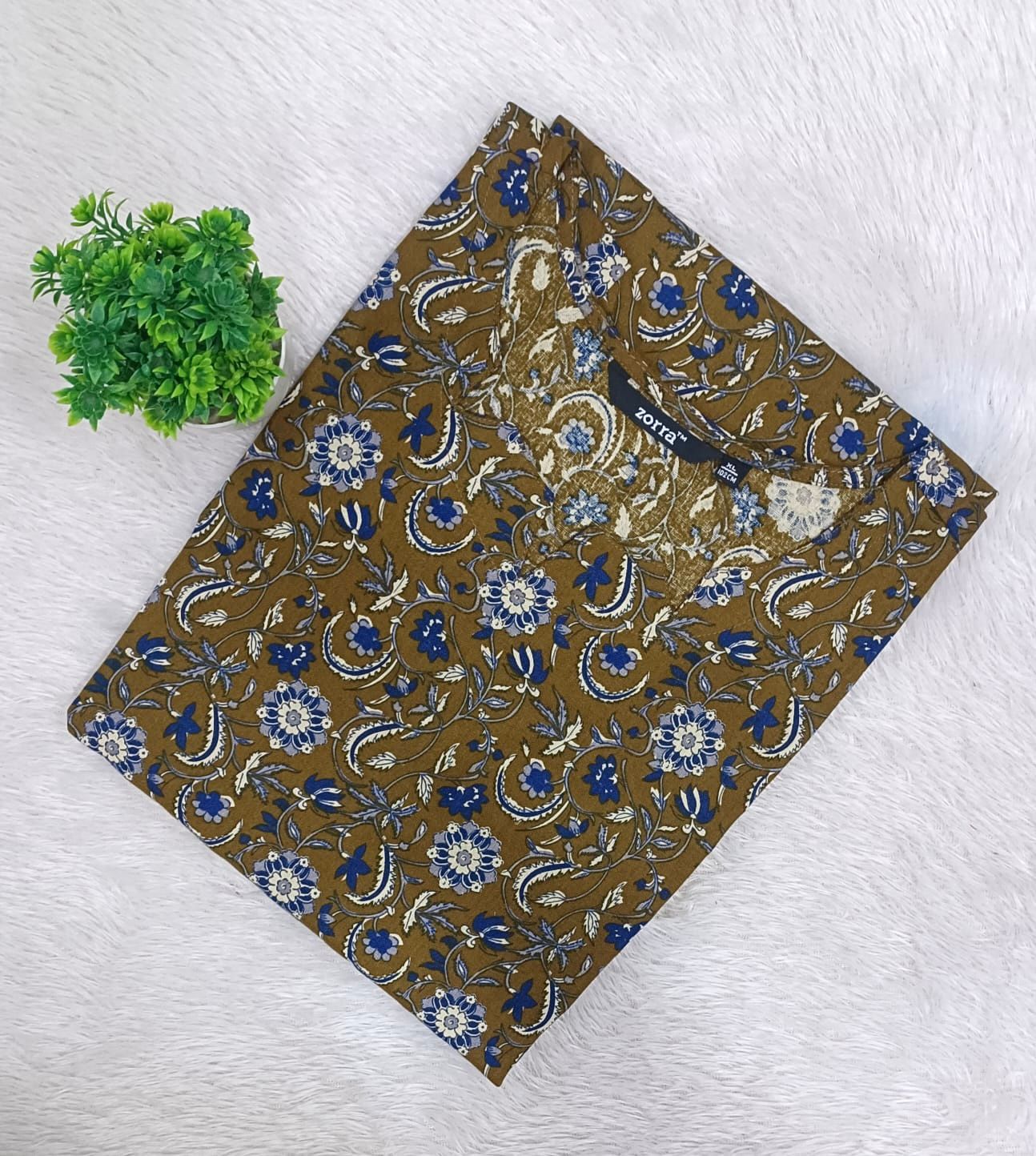 kalamkari side open Kurtis