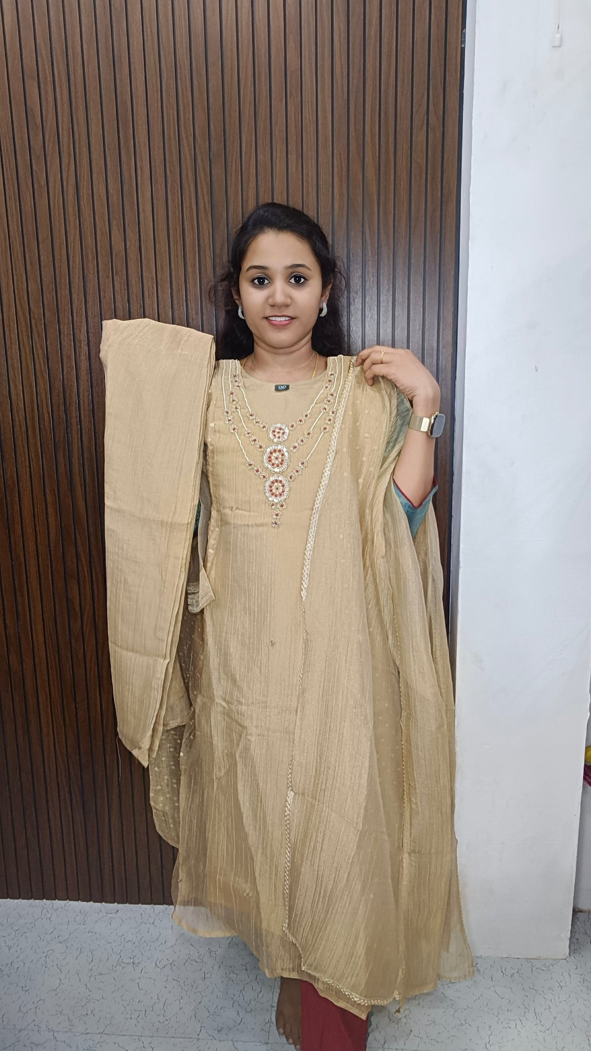Anarkali  Kurti with pant and dupatta