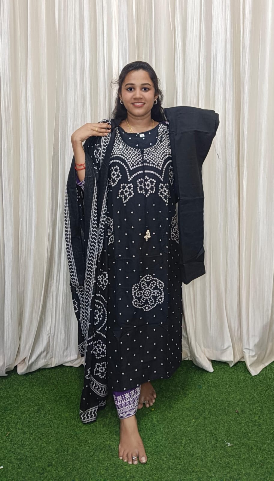 Side open kurti set