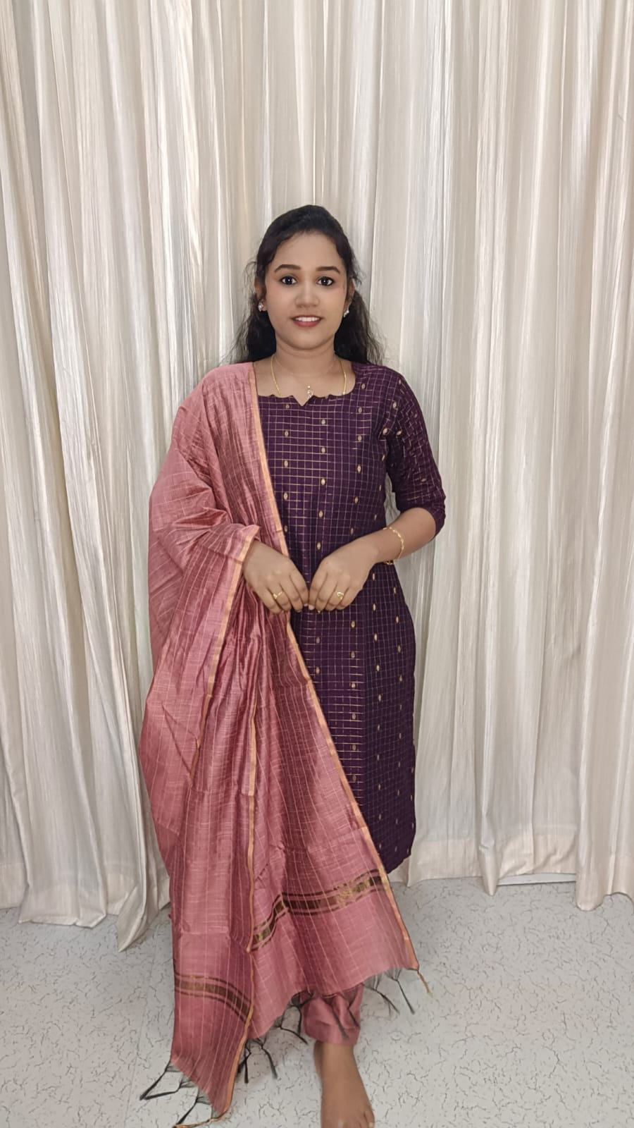 SB1093-Susmi Brand Premium Raw silk Kurti set