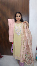 Kurti with pant and dupatta