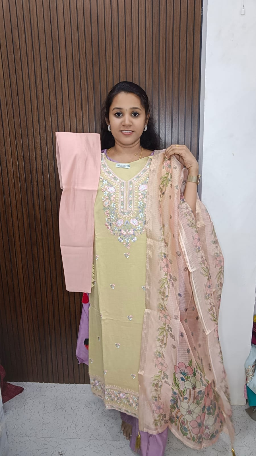 Kurti with pant and dupatta