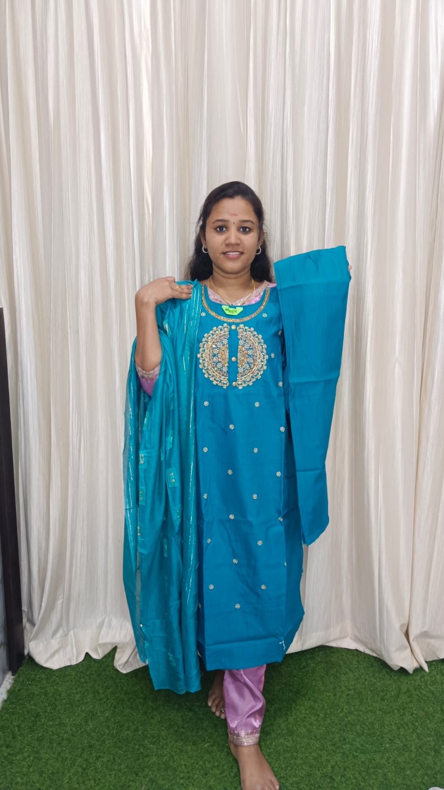 Kurti with pant and dupatta