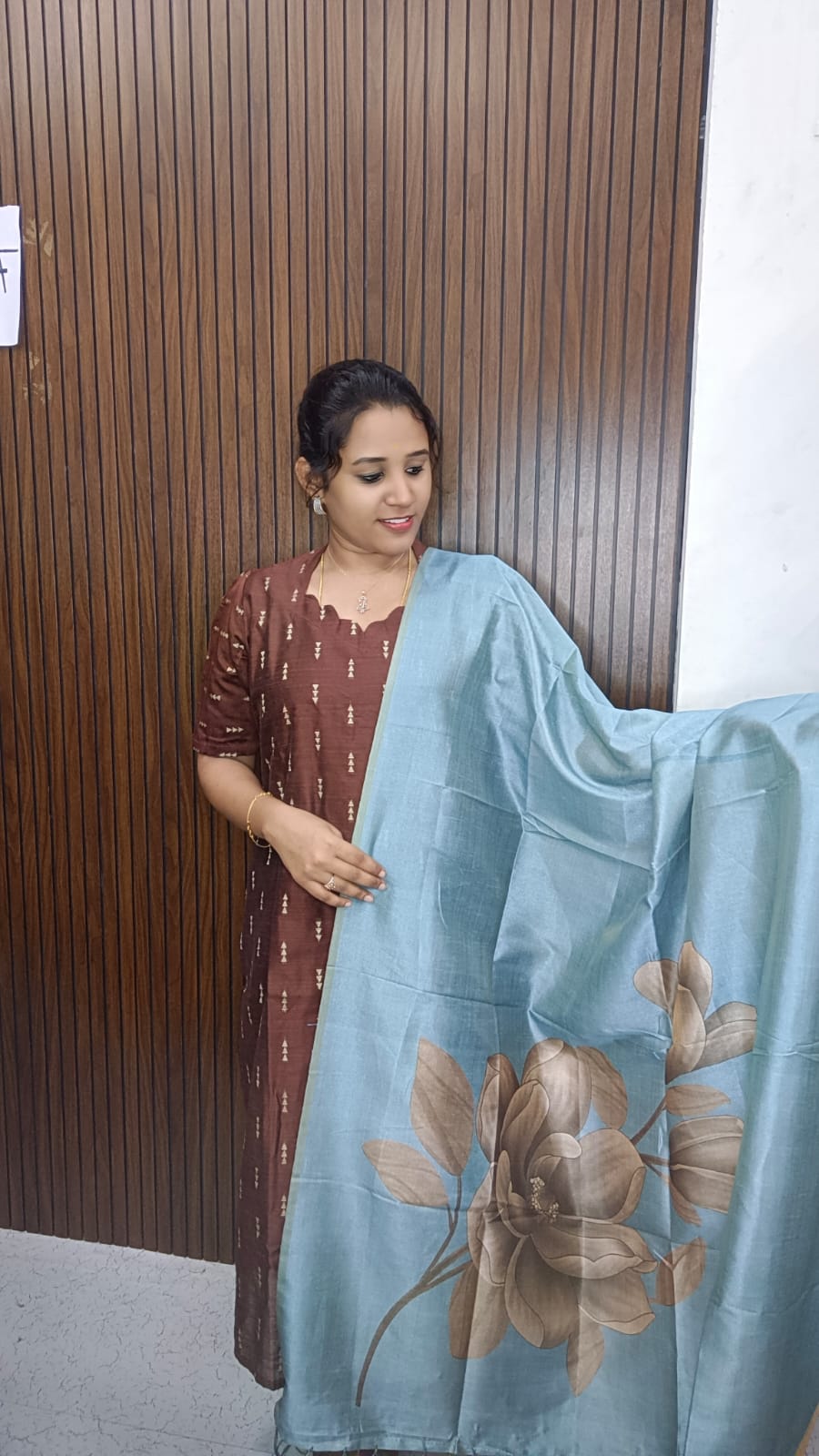 Susmi Brand Premium Raw silk Kurti with Pant and Digital Dupatta