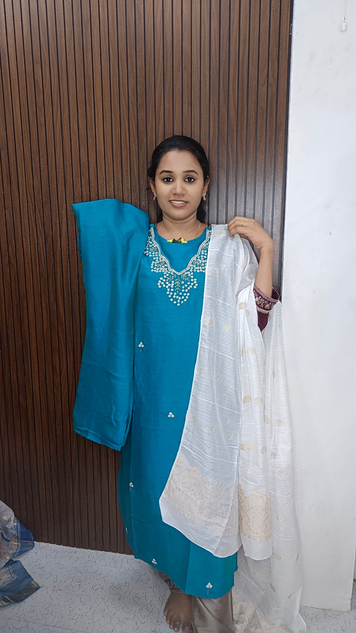 Kurti with pant and dupatta