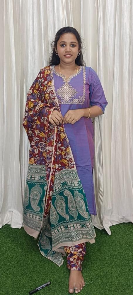 Traditional Mangalgiri 3 piece set