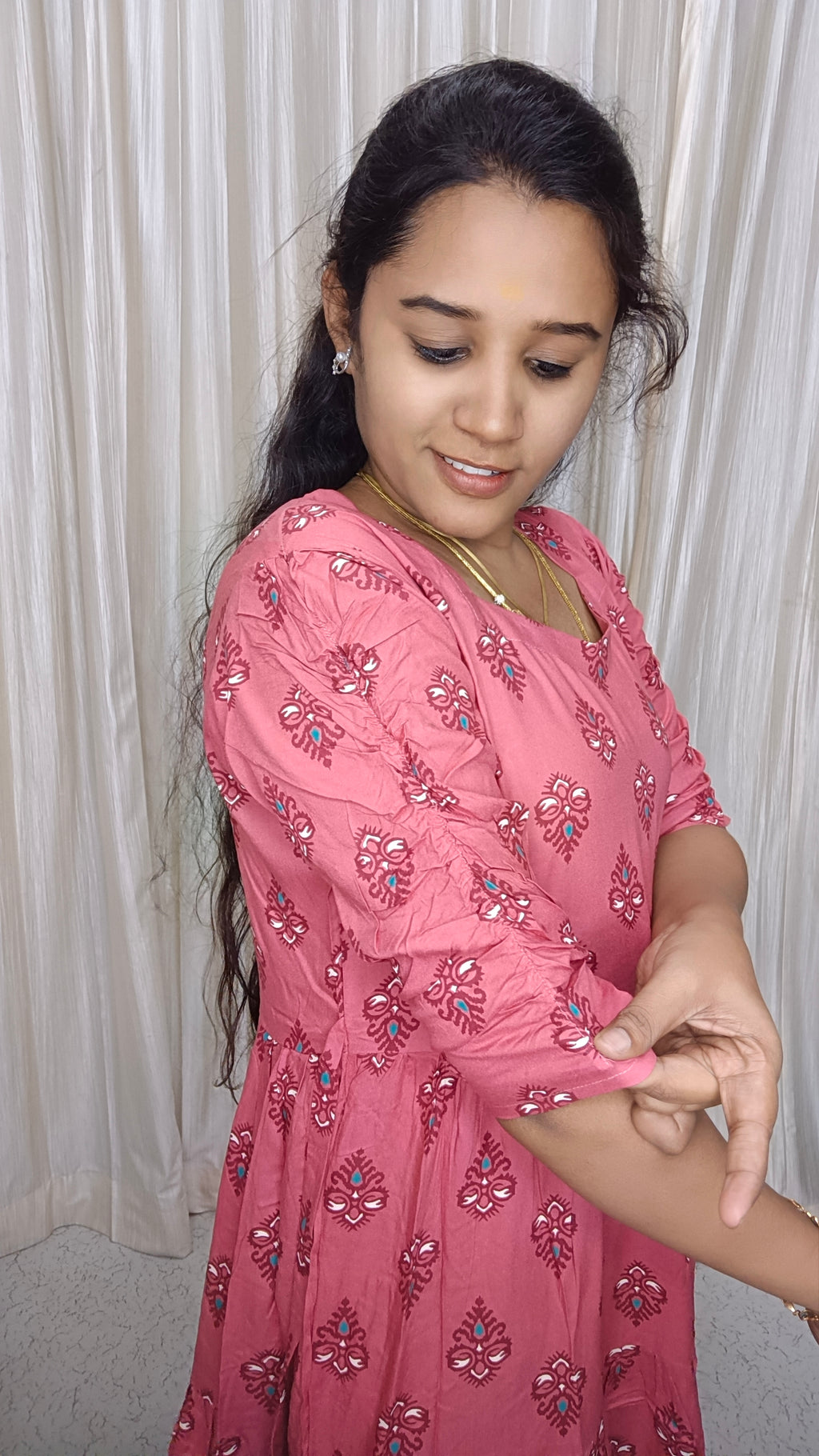Customized 3 Tire Rayon Maxi