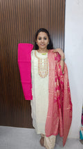 Kurti with pant and dupatta
