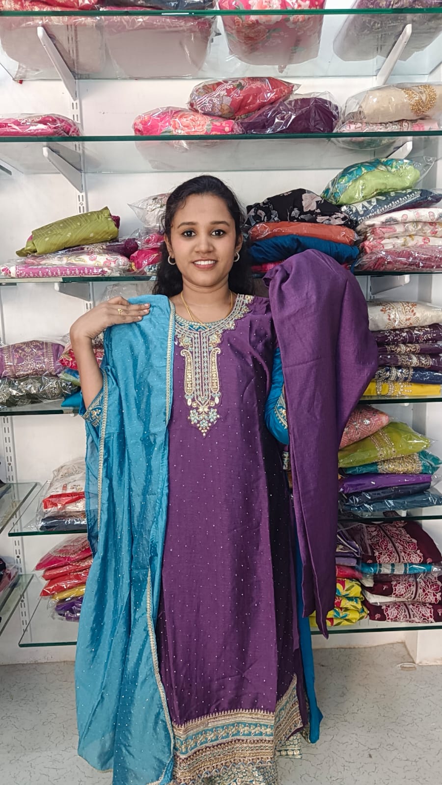 Side open kurti set