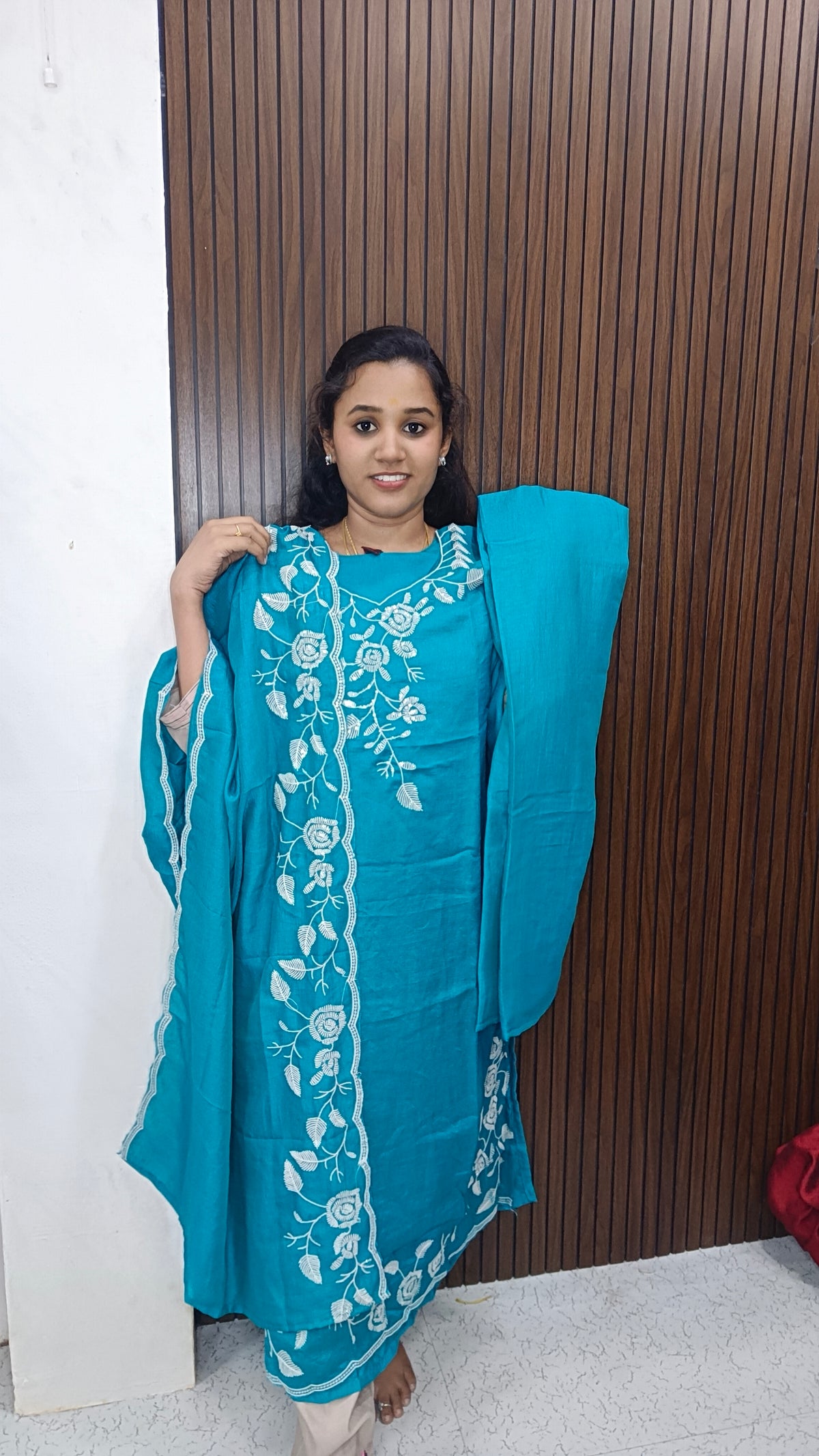 Kurti with pant and duppata