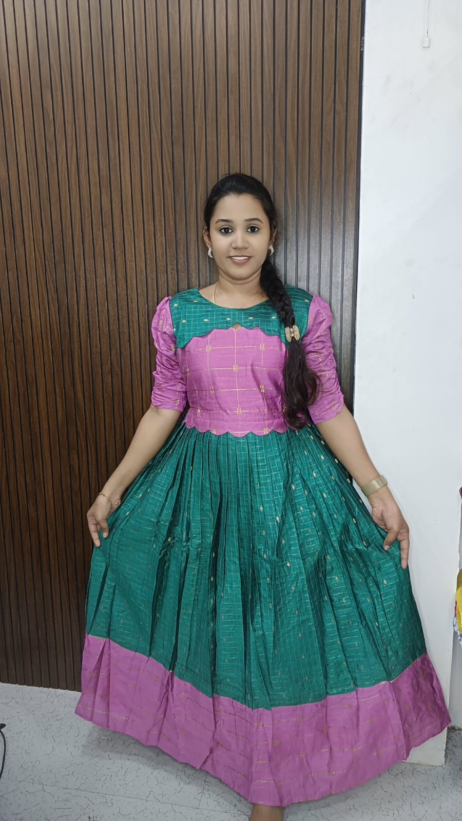 Own Brand Customized Raw silk maxi