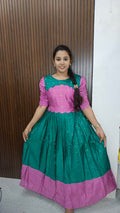 Own Brand Customized Raw silk maxi