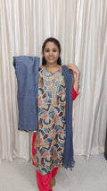 Kurti with pant and Dupatta