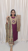 Wine Cotton 3 piece set collections wine