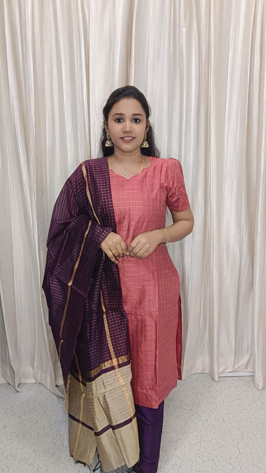 SB1085-Susmi Brand Premium Raw silk Kurti set