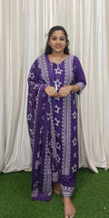 Side open kurti set