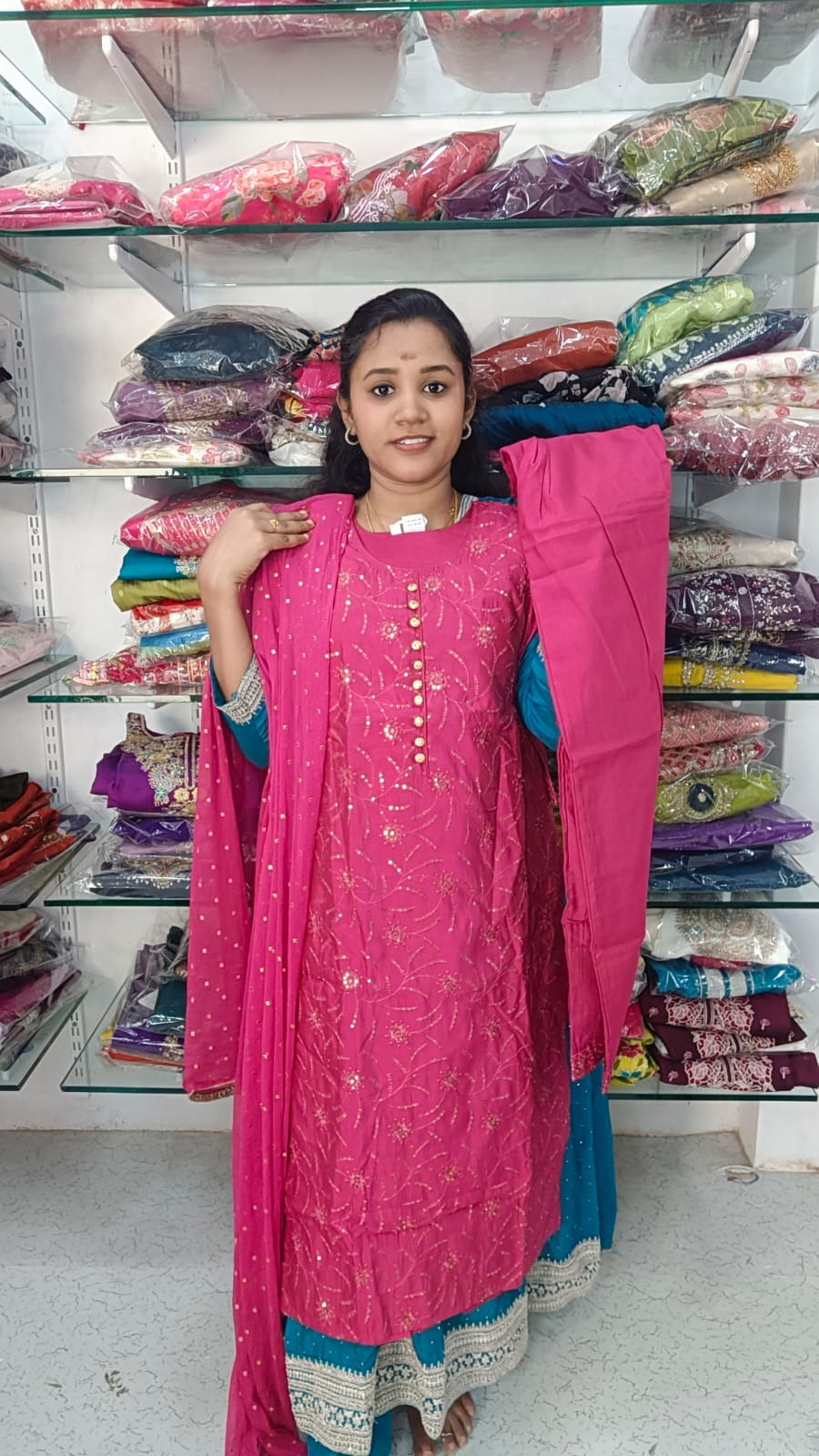 Side open kurti set