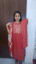 K023 Kurti with pant and dupatta