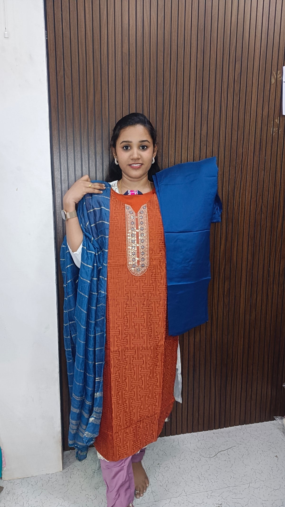 Kurti with pant and dupatta