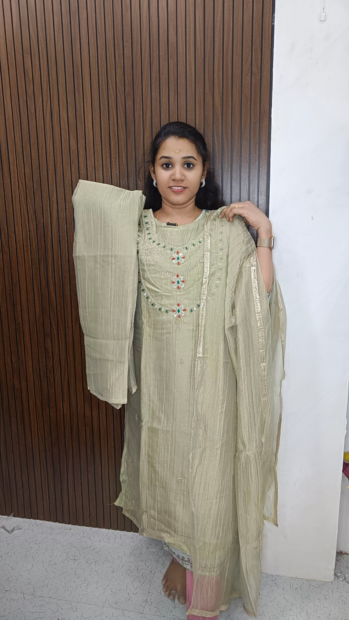 Kurti with pant and dupatta