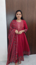 Kurti with pant and dupatta